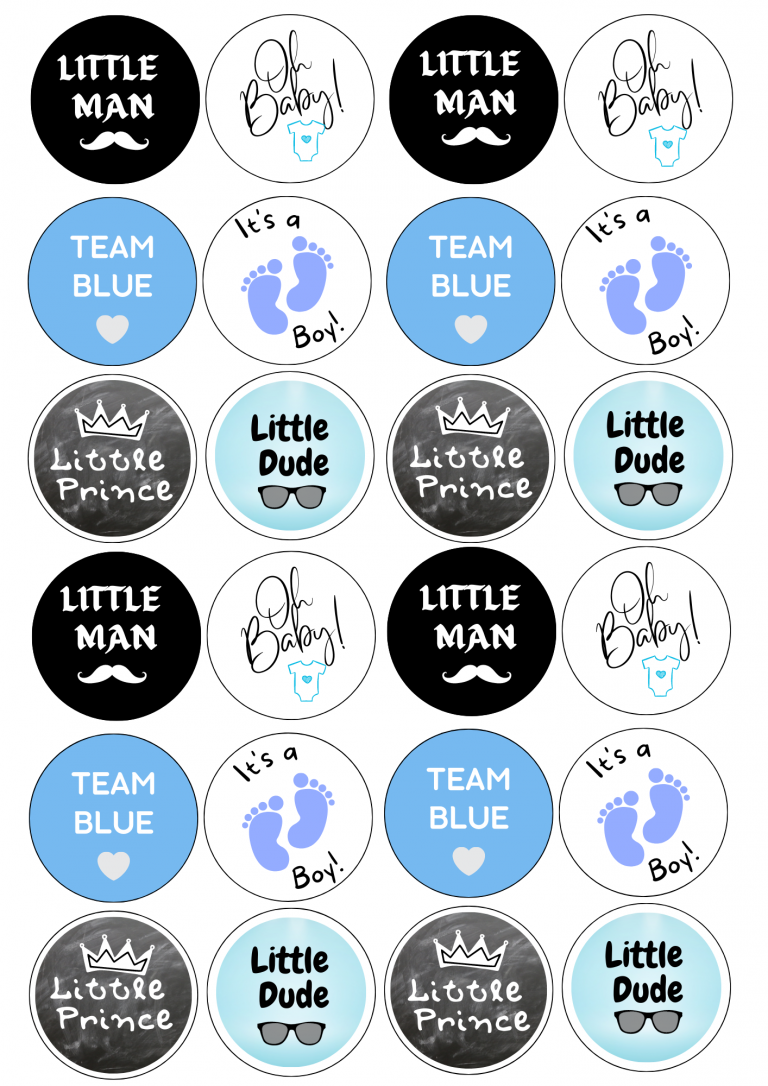 It's a Boy Cupcake Toppers
