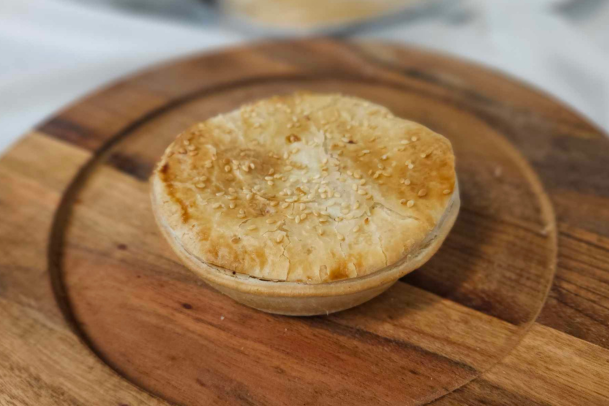 savoury pie made with fresh pastry