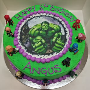 hulk image cake