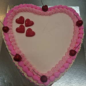 heart cake girls birthday